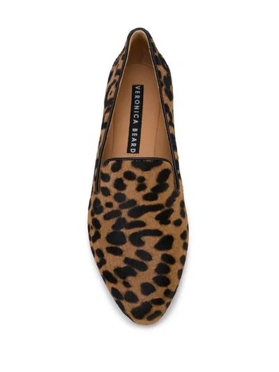 Shop Veronica Beard Loafer Mit Leopardenmuster In Brown