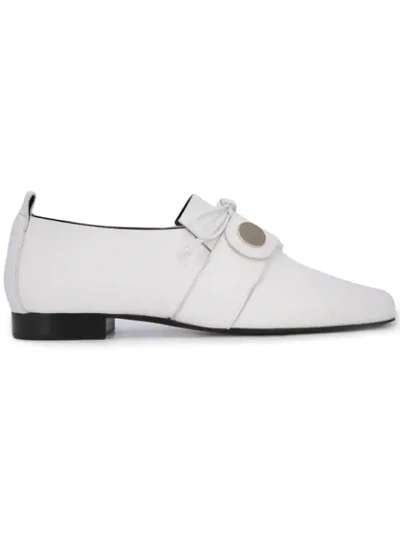 Shop Pierre Hardy Penny Lace-up Shoes In White/gold