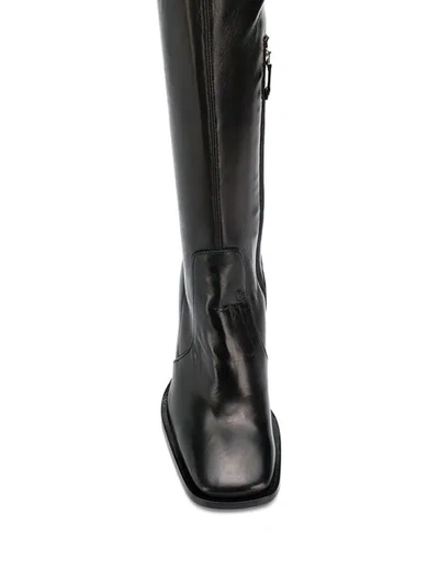 Shop Ermanno Scervino Thigh High Boots In Black