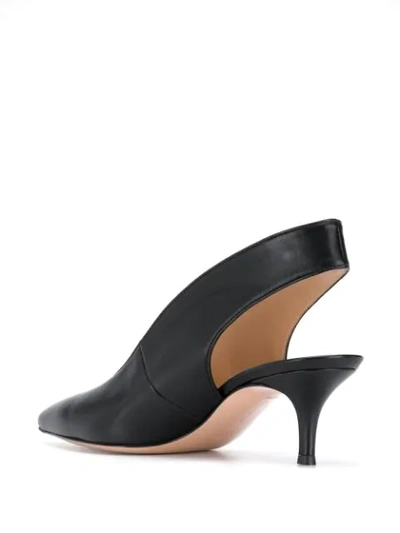 Shop Gianvito Rossi Pointed Slingback Pumps In Black
