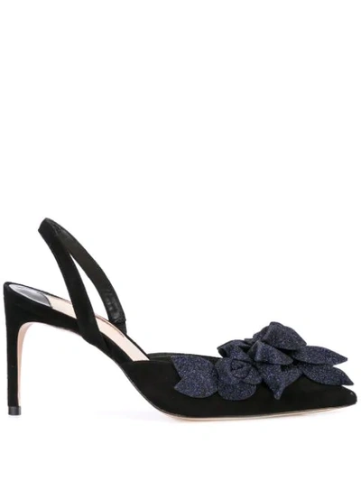 Shop Sophia Webster Jumbo Lilico Slingback Pumps In Black