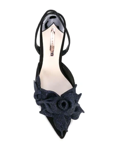 Shop Sophia Webster Jumbo Lilico Slingback Pumps In Black