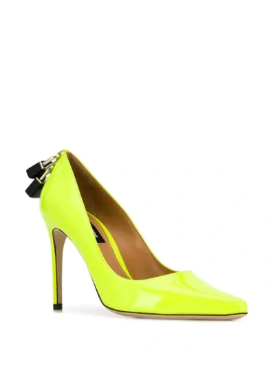 Shop Dsquared2 Lock Pumps In Yellow