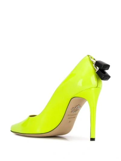 Shop Dsquared2 Lock Pumps In Yellow