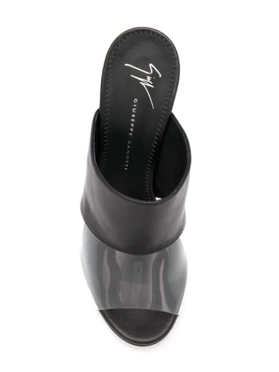 Shop Giuseppe Zanotti Panelled Sandals In Black