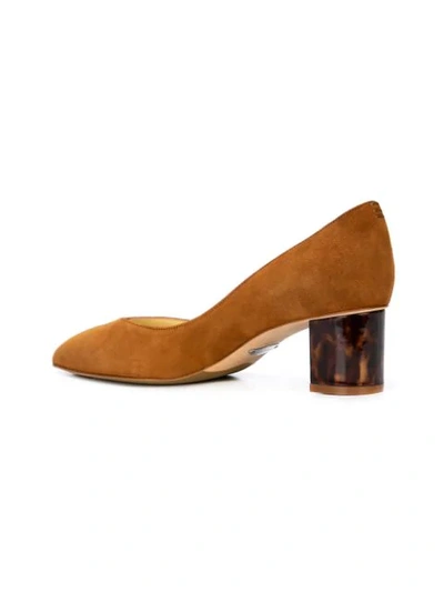 Shop Sarah Flint Emma Low Heel Pumps In Cognac