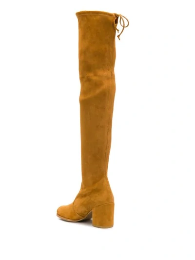 Shop Stuart Weitzman Over The Knee Boots In Neutrals