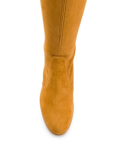 Stuart Weitzman Over The Knee Boots In Neutrals