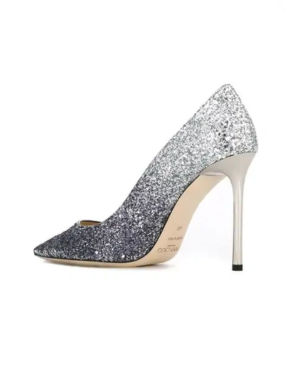 Shop Jimmy Choo 'romy 100' Pumps In Metallic