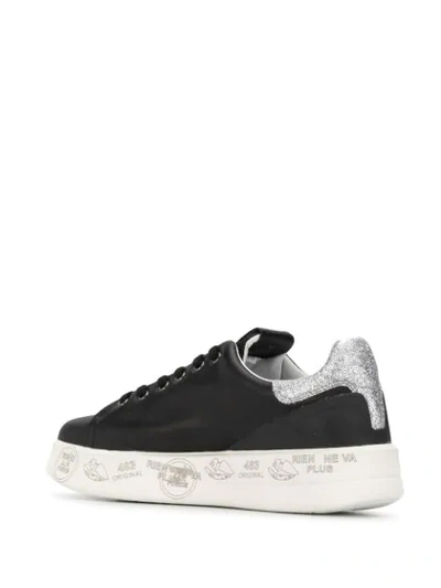 Shop White Premiata Belle Platform Sneakers - Black