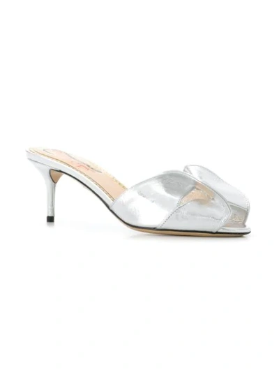 Shop Charlotte Olympia Drew Sandals In Silver