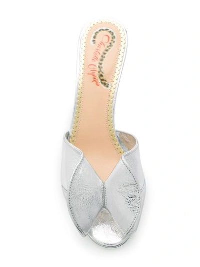 Shop Charlotte Olympia Drew Sandals In Silver