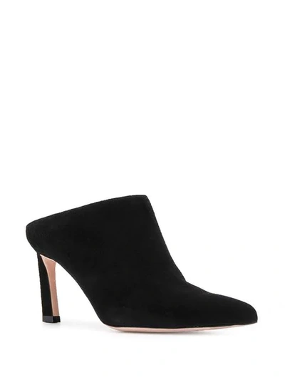 Shop Stuart Weitzman Mira 75 Mules In Black