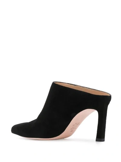 Shop Stuart Weitzman Mira 75 Mules In Black