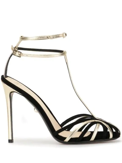 Shop Alevì Pump Sandals In Black