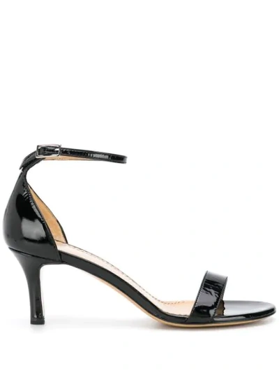 Shop Antonio Barbato Metallic Sandals In Black