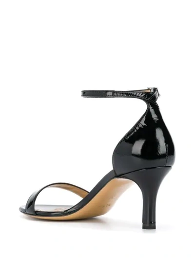 Shop Antonio Barbato Metallic Sandals In Black