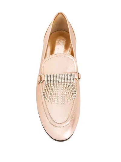 Shop Giuseppe Zanotti Jodie Loafers - Pink