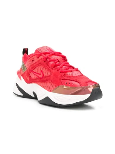 Shop Nike M2k Tekno Sneakers In Red