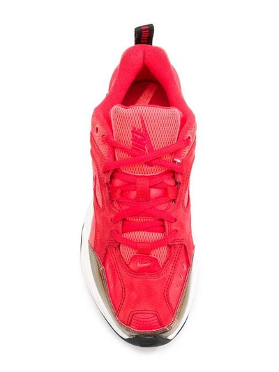 Shop Nike M2k Tekno Sneakers In Red