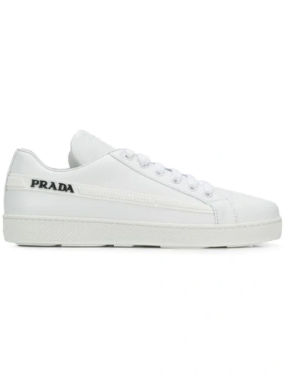 Shop Prada Lace In White