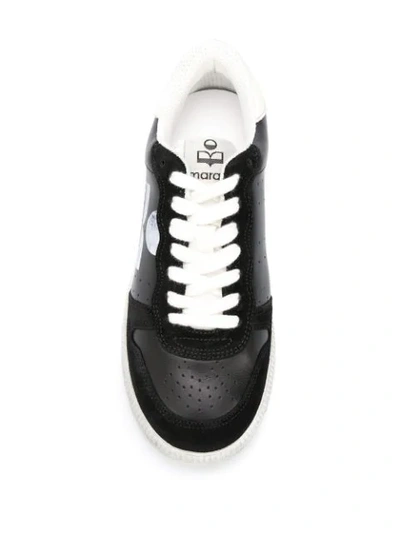 Shop Isabel Marant Bulian Logo Sneakers In Black