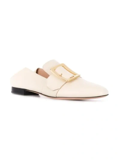 Shop Bally Janelle Loafers In Neutrals