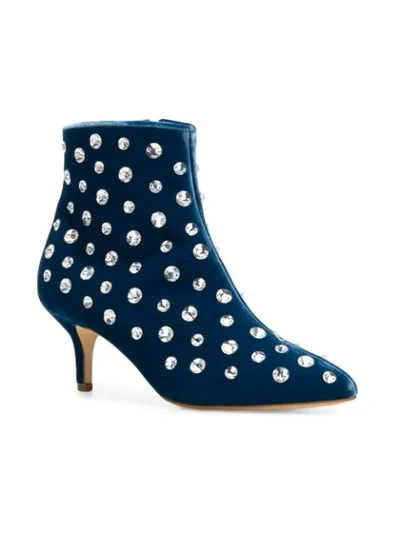 Shop Polly Plume Janice Boots In Blue