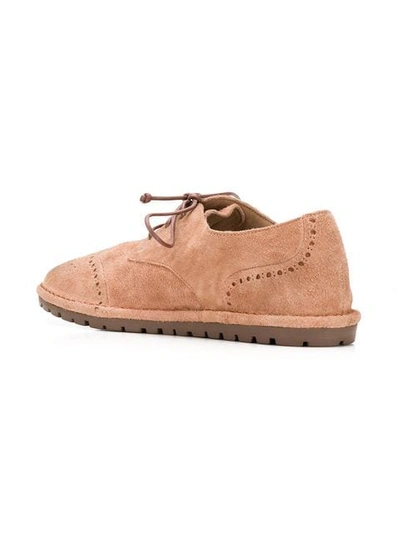 Shop Marsèll Ridged Sole Brogues In Pink