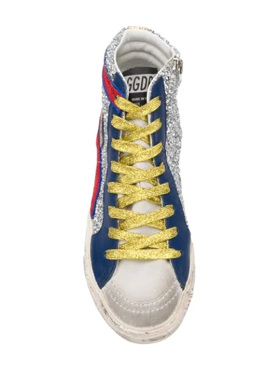 GOLDEN GOOSE DELUXE BRAND MID STAR高帮板鞋 - 银色