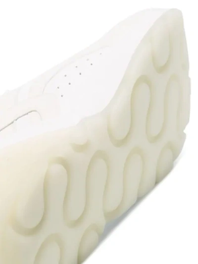 Shop Stella Mccartney White Eclypse Chunky Faux Suede Low-top Sneakers