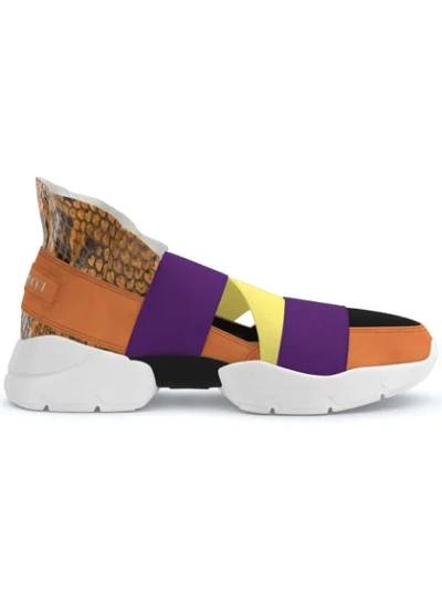 Shop Emilio Pucci City Up Custom Sneakers In Yellow