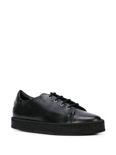 Shop Agl Attilio Giusti Leombruni Platform Sole Sneakers In Black