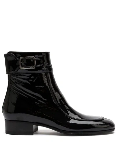 Shop Saint Laurent Miles Boots In Black