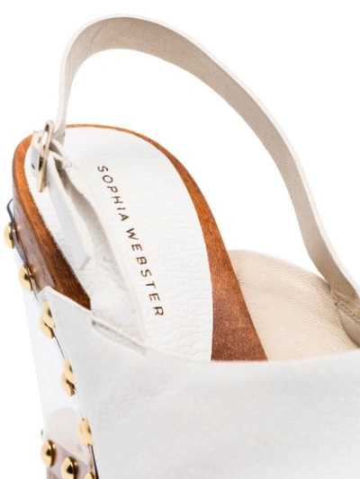 Shop Sophia Webster Paradise Wedge Sandals In White