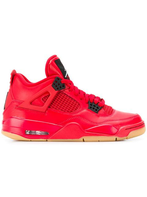 jordan 4 red leather