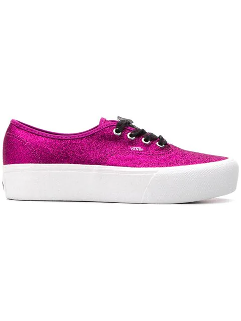 vans glitter platform