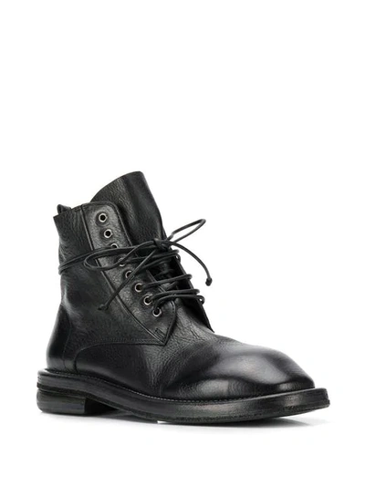 Marsèll Lace-up Combat Boots In Black