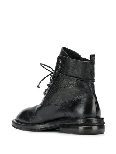Marsèll Lace-up Combat Boots In Black