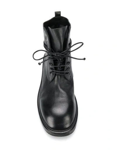 Marsèll Lace-up Combat Boots In Black