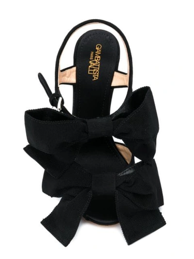 Shop Giambattista Valli Bow-tie Sandals In Black