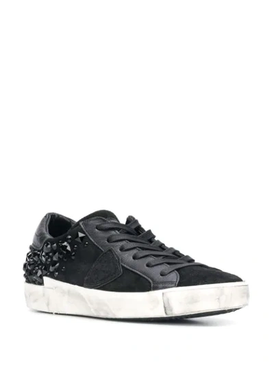 Shop Philippe Model Paris X Sneakers In Black