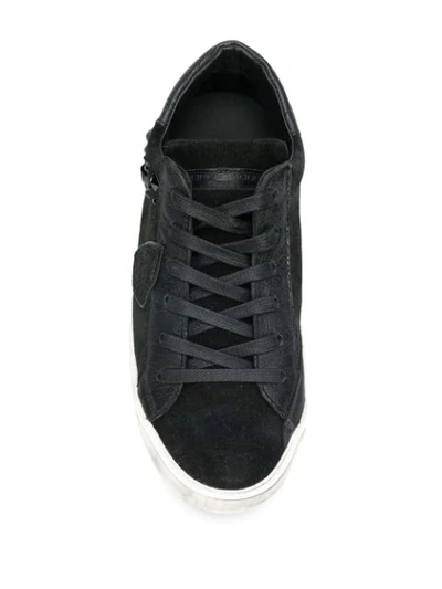 Shop Philippe Model Paris X Sneakers In Black