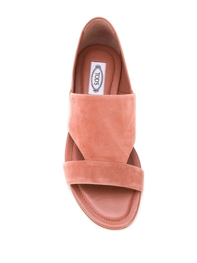Shop Tod's Open-toe Shoes In Pink