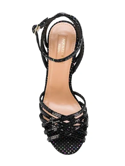 Shop Aquazzura Studio 105 Sandals In Black