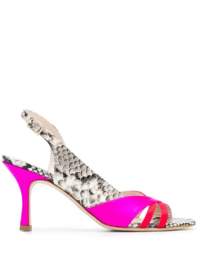 Shop Gia Couture Frida Sandals In Pink