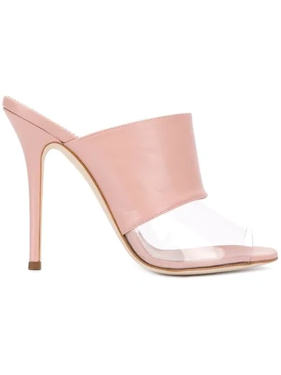 Shop Giuseppe Zanotti Panelled Sandals In Pink