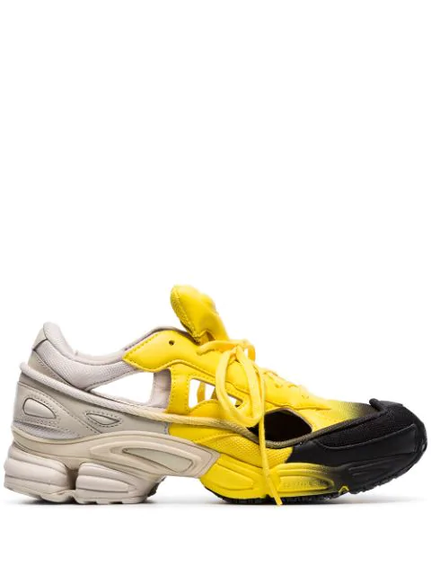 Adidas By Raf Simons Black, Yellow And Grey Rs Replicant Ozweego Sneakers | ModeSens