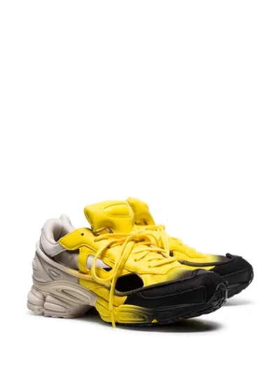 Shop Adidas Originals Black, Yellow And Grey Rs Replicant Ozweego Sneakers