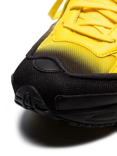 Shop Adidas Originals Black, Yellow And Grey Rs Replicant Ozweego Sneakers